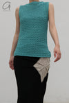 SWAYING/KNIT handmade crochet tank top SW24SS1T32 blue